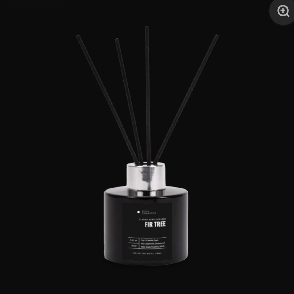 NWT Hotel Collection Fir Tree Reed Diffuser - Black